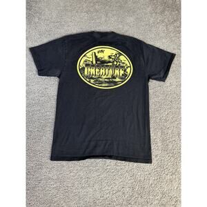 Vintage Creature Skateboards Shirt Mens M Black Yellow Graphic Short Sleeve